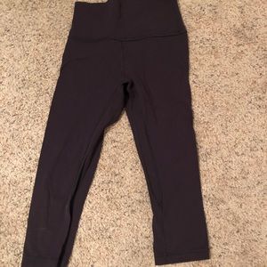 Dark purple lululemon crop leggings